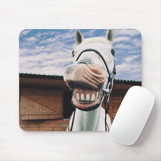 Sluiten van paarden met mond-open muismat (Met muis)