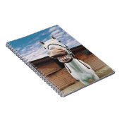 Sluiten van paarden met mond-open notitieboek (Rechterzijde)