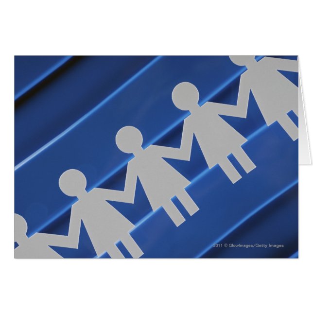 Sluiten van papierkettingpoppen (Voorkant Horizontaal)