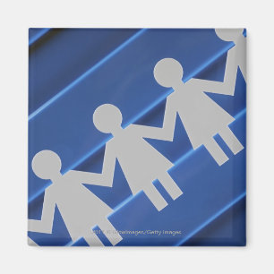 Sluiten van papierkettingpoppen magneet