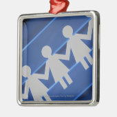 Sluiten van papierkettingpoppen metalen ornament (Links)