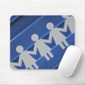 Sluiten van papierkettingpoppen muismat (Met muis)