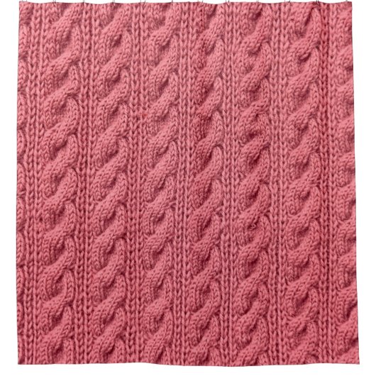 Sluiten van patroon van sweater textuur. douchegordijn (Voorkant)