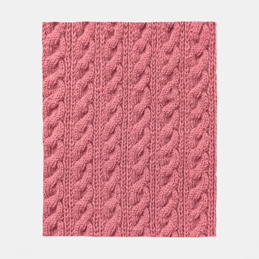 Sluiten van patroon van sweater textuur. fleece deken (Voorkant)