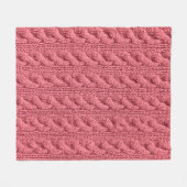 Sluiten van patroon van sweater textuur. fleece deken (Voorkant (Horizontaal))
