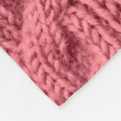 Sluiten van patroon van sweater textuur. fleece deken (Hoek)