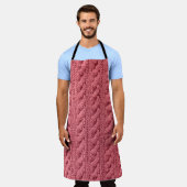 Sluiten van patroon van sweater textuur. schort (Gedragen)