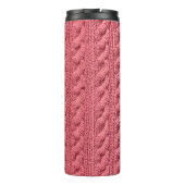 Sluiten van patroon van sweater textuur. thermosbeker (Achterkant)
