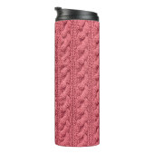 Sluiten van patroon van sweater textuur. thermosbeker (Geroteerd rechts)