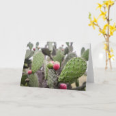 Sluiten van Prickly Pear Cactus Kaart (Gele Bloem)