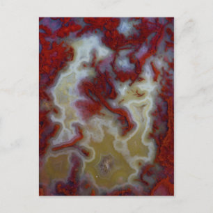 Sluiten van Red Moss Agate Slab Briefkaart