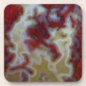 Sluiten van Red Moss Agate Slab Drankjes Onderzetter (Voorkant)