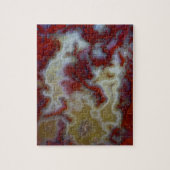 Sluiten van Red Moss Agate Slab Legpuzzel (Verticaal)