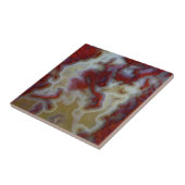 Sluiten van Red Moss Agate Slab Tegeltje (Zijkant)