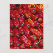 Sluiten van rode paprika's briefkaart (Voorkant)