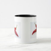 Sluiten van rode pepers mok (Midden)