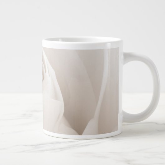 Sluiten van White Rose Petals Grote Koffiekop (Rechts)