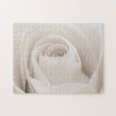 Sluiten van White Rose Petals Legpuzzel (Horizontaal)