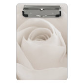 Sluiten van White Rose Petals Mini Klembord (Voorkant)
