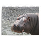 Sluiten van wilde dierengezichten in 2014 kalender (Hoes)