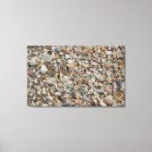 Sluiten van zand en tiny Shells op Beach Canvas Afdruk (Voorkant)