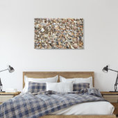Sluiten van zand en tiny Shells op Beach Canvas Afdruk (Insitu (Slaapkamer))