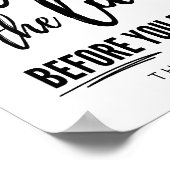 Sluiten voor het blozen, de stop verkleinen poster (Hoek)