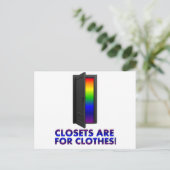 Sluiten zijn voor kleren briefkaart (Staand voorkant)