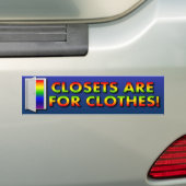 Sluiten zijn voor kleren bumpersticker (Op auto)