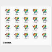 Sluiten zijn voor kleren ronde sticker (Vel)