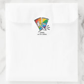 Sluiten zijn voor kleren ronde sticker (Tas)
