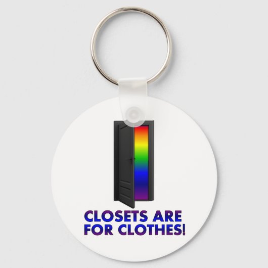 Sluiten zijn voor kleren sleutelhanger (Voorkant)