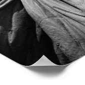 Sluiten zwart-wit beeld van de vrijheid in New Yor Poster (Hoek)