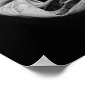 Sluiten zwart-wit beeld van de vrijheid in New Yor Poster (Hoek)