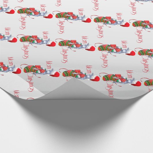 Sluitend kerstpapier voor Baby Cadeaupapier (Hoek)