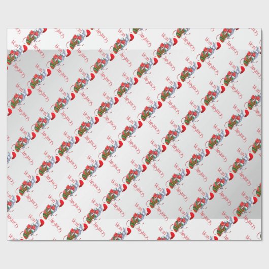 Sluitend kerstpapier voor Baby Cadeaupapier (Vlak)