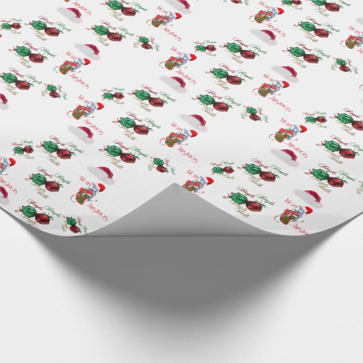 Sluitend kerstpapier voor Baby Cadeaupapier (Hoek)