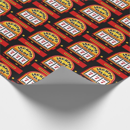 Sluitend pakket speelautomaten cadeaupapier (Hoek)