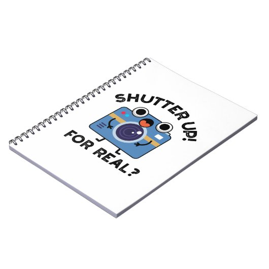 Sluiter dicht voor echt grappige camerafotografie  notitieboek (Linkerzijde)