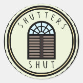 Sluiters Shut Sticker (Voorkant)