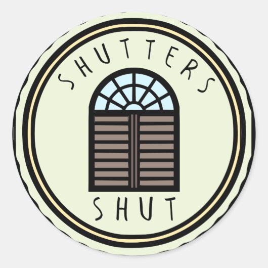 Sluiters Shut Sticker (Voorkant)