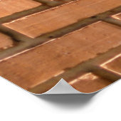 Sluitfotografie van de bruine muur poster (Hoek)