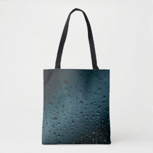 Sluitfotografie van traangasvallen tote bag