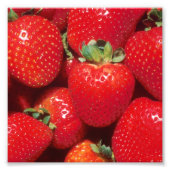 Sluiting aardbeien foto afdruk (Voorkant)
