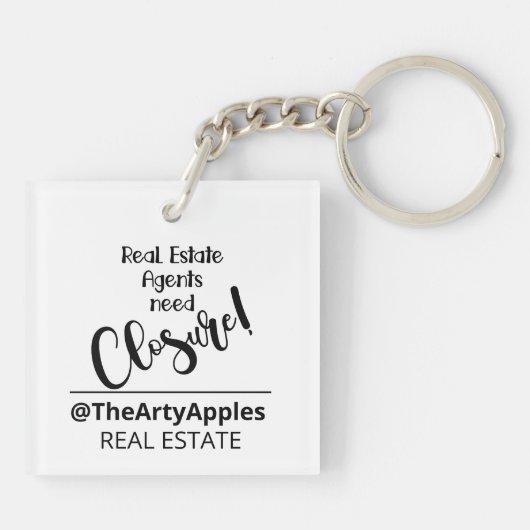 sluiting bedrijfsbedrijf voor aangepaste logo sleutelhanger (Achterkant)