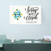 Sluiting Je aangepaste Logo toevoegen Spandoek (Beurs)