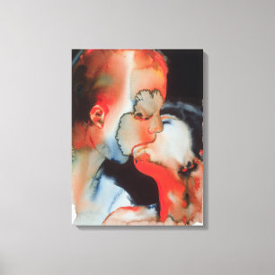 Sluiting Kiss 1988 Canvas Afdruk