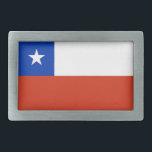 Sluiting met vlag van Chili Gesp<br><div class="desc">Elegant Belt Buckle met vlag van Chili. Dit product is aanpasbaar.</div>