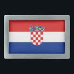 Sluiting met vlag van Kroatië Gesp<br><div class="desc">Elegant Belt Buckle met vlag van Kroatië. Dit product is aanpasbaar.</div>