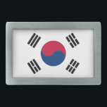 Sluiting met vlag van Zuid-Korea Gesp<br><div class="desc">Elegant Belt Buckle met vlag van Zuid-Korea. Dit product is aanpasbaar.</div>